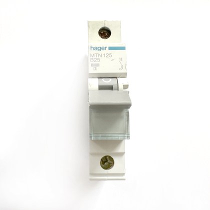 Hager MTN125 B25 25A 25 Amp MCB Circuit Breaker Type B